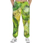 Men's Sweatpants Kiwi Slices Watercolor Art