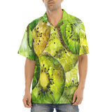 Hawaiian Shirt Kiwi Slices Watercolor Art