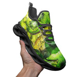 Sports Mesh Sneakers Kiwi Slices Watercolor Art