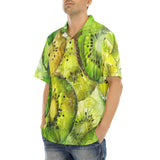 Hawaiian Shirt Kiwi Slices Watercolor Art