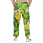 Men's Sweatpants Kiwi Slices Watercolor Art