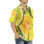 Hawaiian Shirt Lemon and Lime Slices in Water