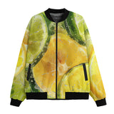Bomber Jacket Lemon and Lime Slices in Water