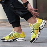 Air Cushion Sneakers Lemon and Lime Slices in Water