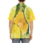 Hawaiian Shirt Lemon and Lime Slices in Water