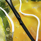 Men's Zip Up Hoodie Lemon and Lime Slices in Water