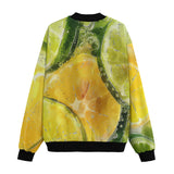 Bomber Jacket Lemon and Lime Slices in Water