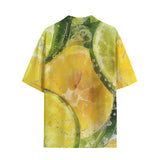Hawaiian Shirt Lemon and Lime Slices in Water