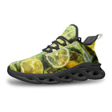 Sports Mesh Sneakers Lemons and Limes Art