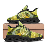 Sports Mesh Sneakers Lemons and Limes Art