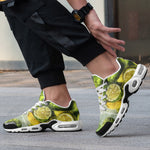 Air Cushion Sneakers Lemons and Limes Art