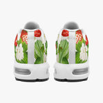 Air Cushion Sneakers Red Strawberries Green Leaves