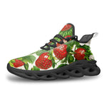 Sports Mesh Sneakers Red Strawberries Green Leaves