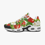 Air Cushion Sneakers Red Strawberries Green Leaves