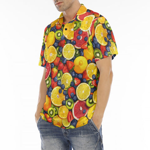 Men's Polo Shirt Fruits and Berries Mix