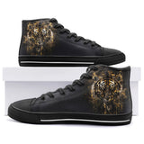 High-Top Canvas Shoes Tiger Gold Splashes