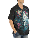 Hawaiian Shirt Surreal Artwork Halflion Heads