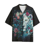 Hawaiian Shirt Surreal Artwork Halflion Heads