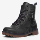 Leather Boots Black Lion Door Knocker