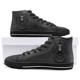 High-Top Canvas Shoes Black Lion Door Knocker