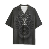 Hawaiian Shirt Black Lion Door Knocker