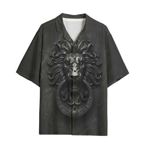 Hawaiian Shirt Black Lion Door Knocker