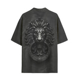 Hawaiian Shirt Black Lion Door Knocker