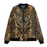 Bomber Jacket Tiger Stripes Pattern