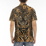 Men's Polo Shirt Tiger Stripes Pattern