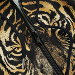 Men's Zip Up Hoodie Tiger Stripes Pattern