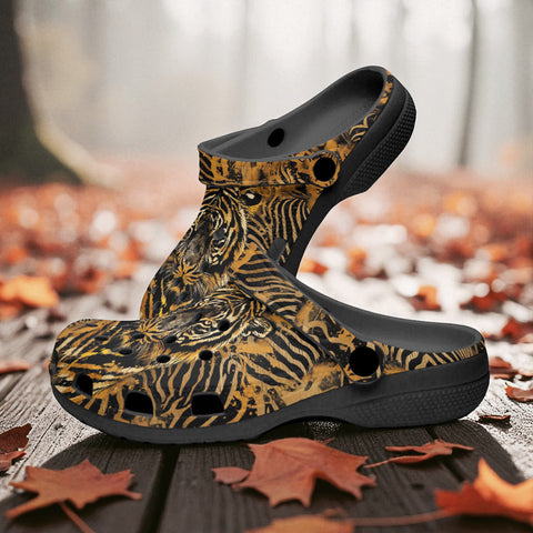 Classic Clogs Tiger Stripes Pattern