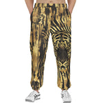 Men's Sweatpants Gold Foil Tiger Pattern