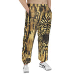 Men's Sweatpants Gold Foil Tiger Pattern