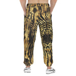 Men's Sweatpants Gold Foil Tiger Pattern