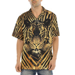 Hawaiian Shirt Gold Tiger Stripes