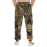 Men's Sweatpants Gold Tiger Stripes