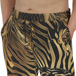 Men's Sweatpants Gold Tiger Stripes