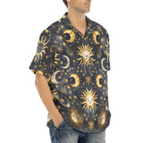 Hawaiian Shirt Golden Suns and Moons