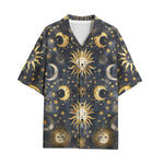 Hawaiian Shirt Golden Suns and Moons