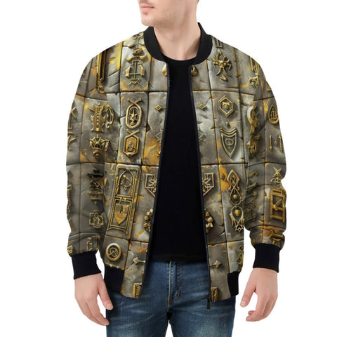 Bomber Jacket Magical Symbols Art