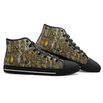 High-Top Canvas Shoes Magical Symbols Art
