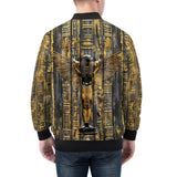 Bomber Jacket Ancient Egyptian Hieroglyphs