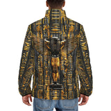 Down-Padded Puffer Jacket Ancient Egyptian Hieroglyphs