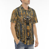 Men's Polo Shirt Ancient Egyptian Hieroglyphs