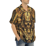 Hawaiian Shirt Egypt Gold Pharaohs and Masks