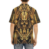 Hawaiian Shirt Egypt Gold Pharaohs and Masks