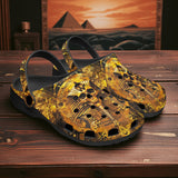 Classic Clogs Golden Egyptian Pharaoh Skull