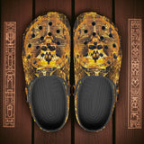 Classic Clogs Golden Egyptian Pharaoh Skull