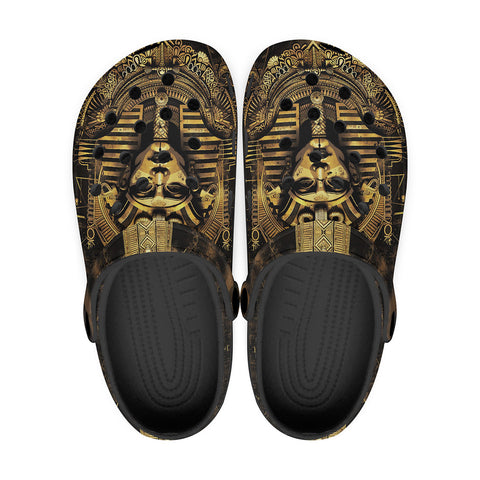 Classic Clogs Egyptian Pharaoh Gold Art Deco