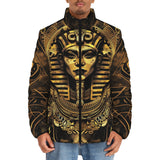 Down-Padded Puffer Jacket Egyptian Pharaoh Gold Art Deco